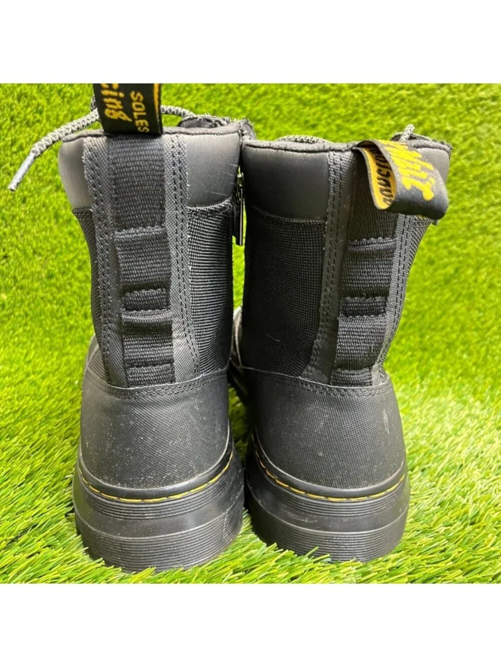 Dr. Martens Combs Zip Mens Size 12 Black Classic Outdoor Lace Up Ankle Boots